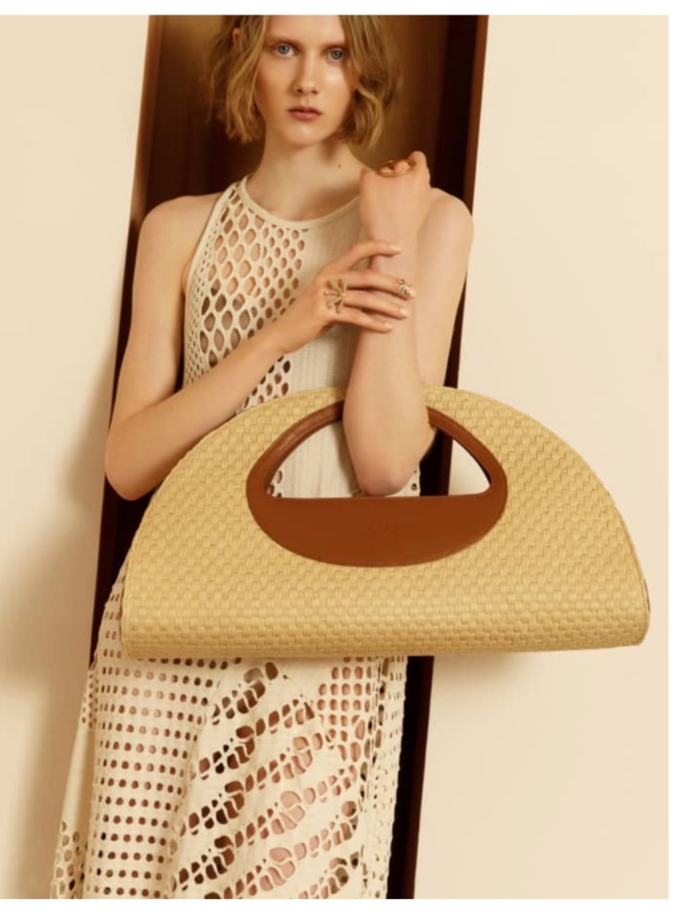 MAM Raffia Clutch Bag